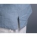 Ethnic Casual Men's Long-sleeved V-neck Solid Color Large Size Loose T-Shirts