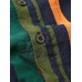 Mens Cotton Colorful Striped Henley Collar Short Sleeve Shirts