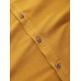 Mens Solid Color Brief Style Round Neck Short Sleeve Henley Shirt