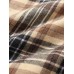 Mens Vintage Plaid Casual Fit Cotton Long Sleeve Henley Shirts With Pocket